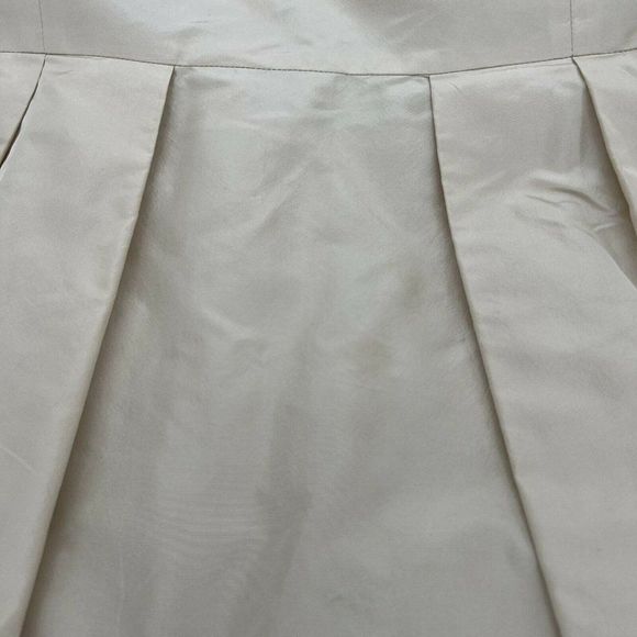 J Crew Silk Strapless Gown Size 16 Champagne Color - Picture 2 of 6